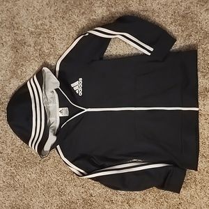 Adidas hoodie fleece lined full zip jacket